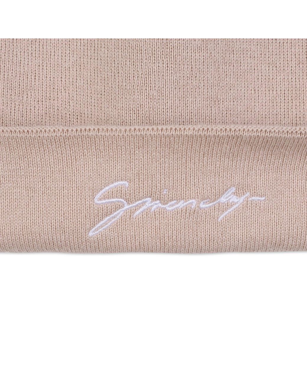 Givenchy Natural Logo-Embroidered Beanie Hat