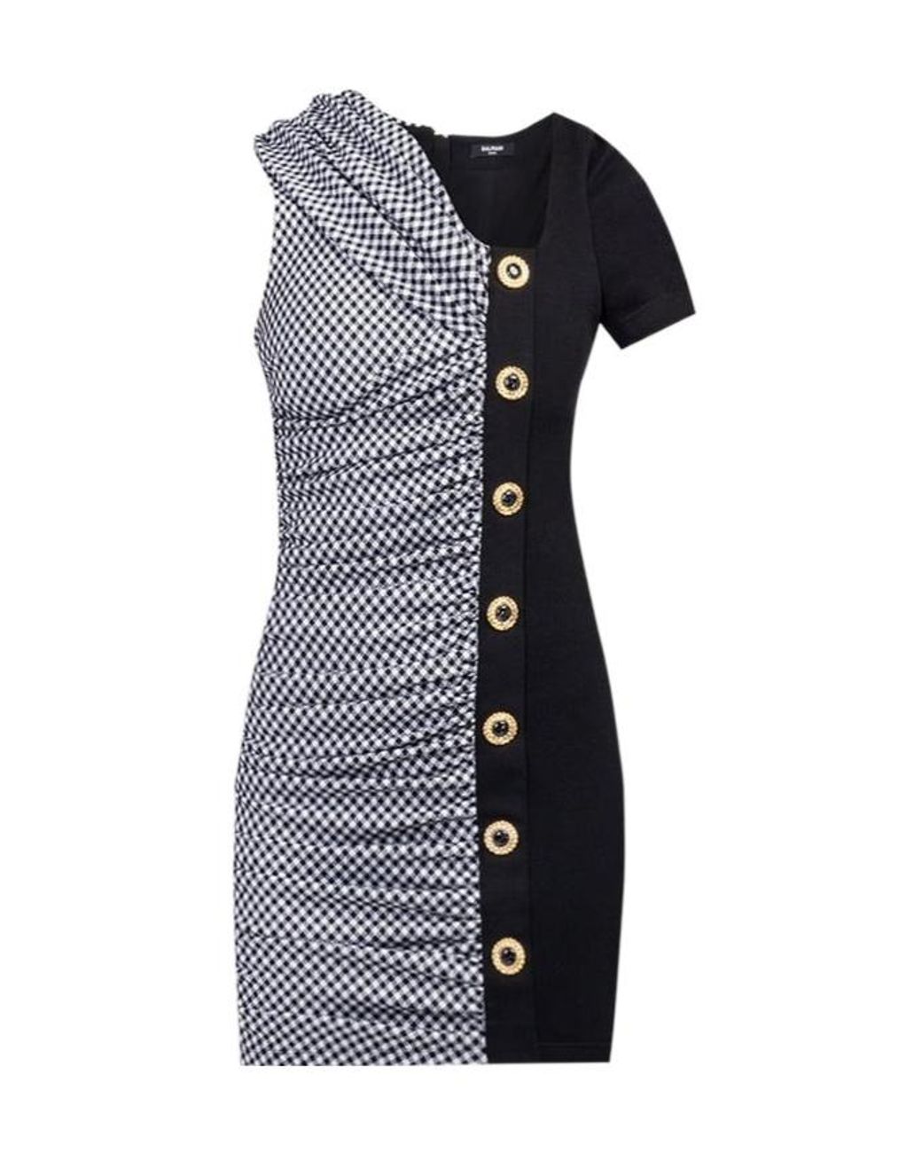 Balmain Blue Asymmetrical Dress