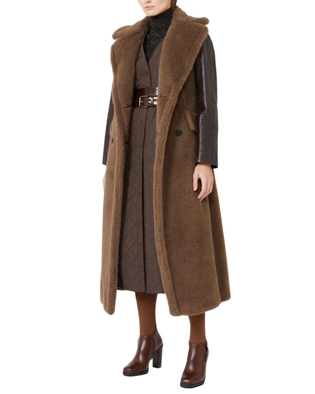 Max Mara Brown Boario 1234 Double-Breasted Coat