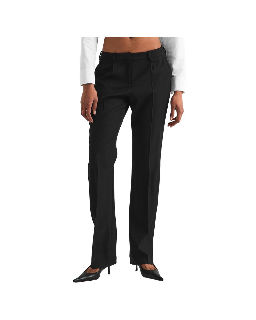 Balenciaga Black High-Waisted Slim-Fit Trousers