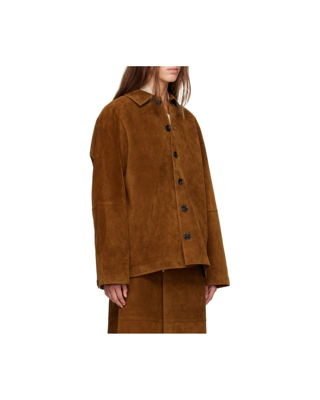 Studio Nicholson Brown Bowe Suede Jacket for men