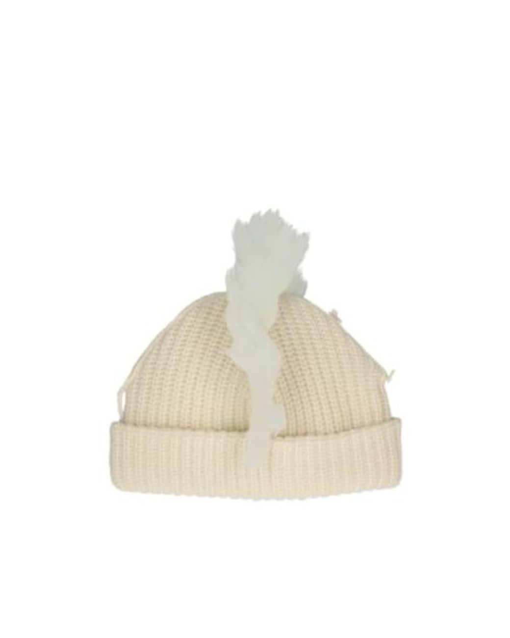 charlesjeffreyloverboy Natural Thick Unicorn Wool Hat