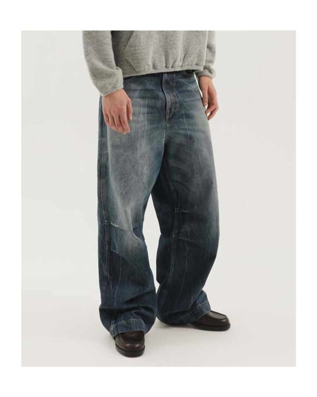 1989 STUDIO Blue Wide-Leg Jeans for men