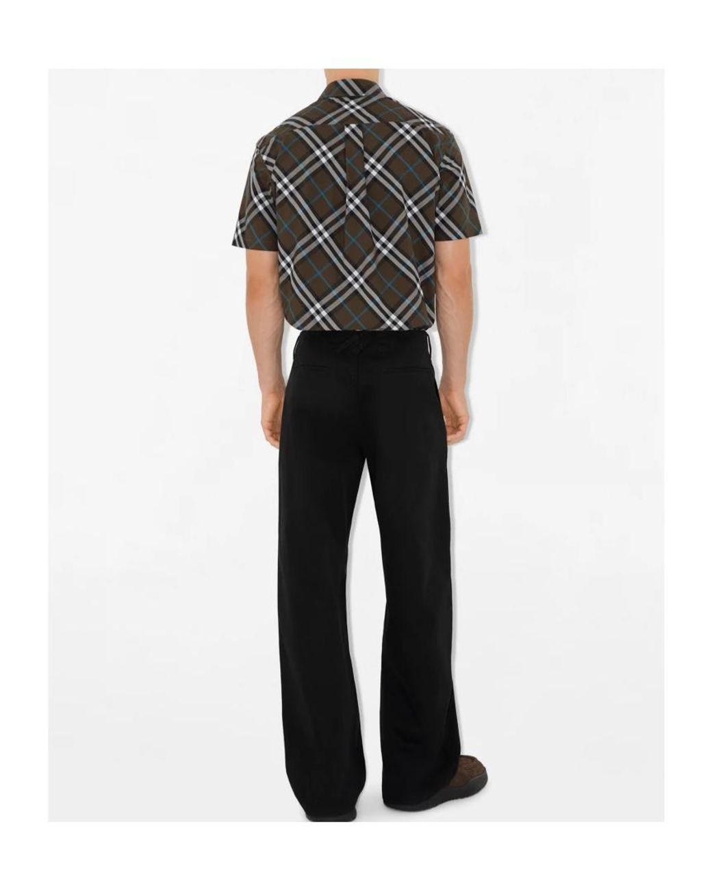 Burberry Black Check-Pattern Shirt for men