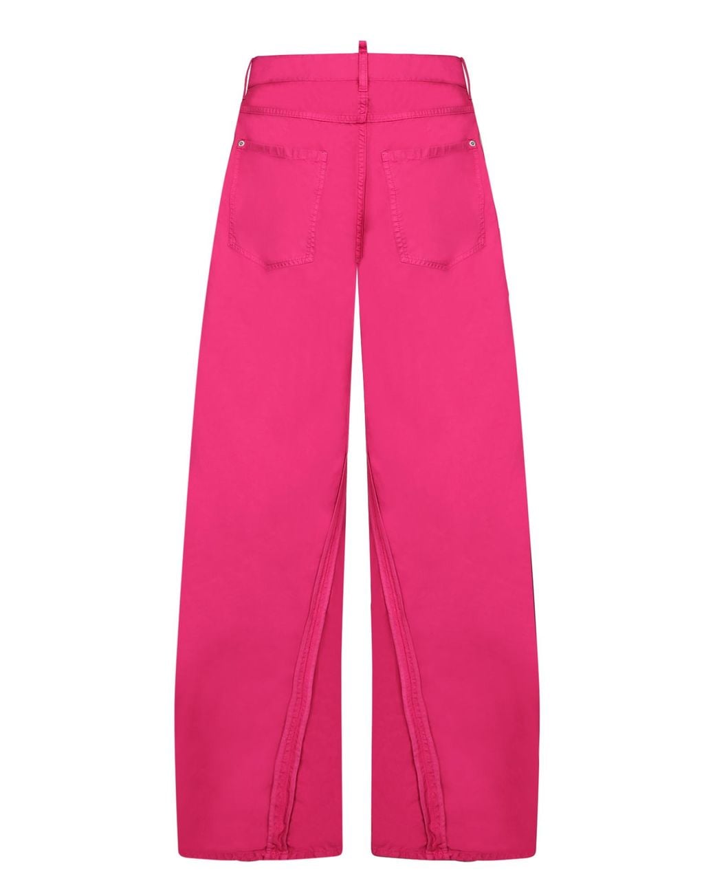 DSquared² Pink Appliquéd Wide-Leg Pants