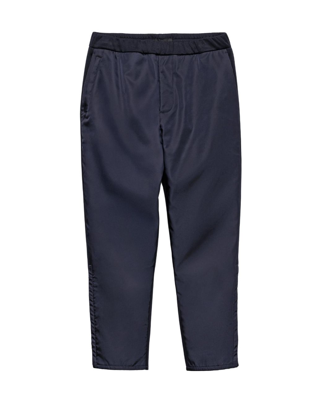 Prada Blue Technical Cotton And Re-Nylon Pants for men