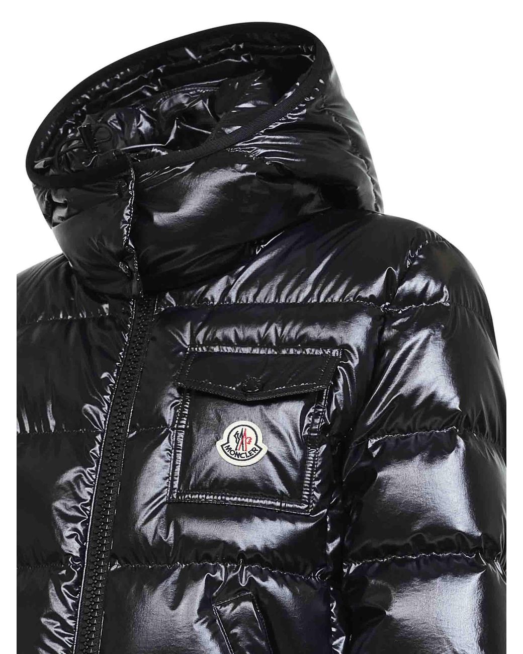 Moncler Black Andro Zip-Up Short Padded Jacket