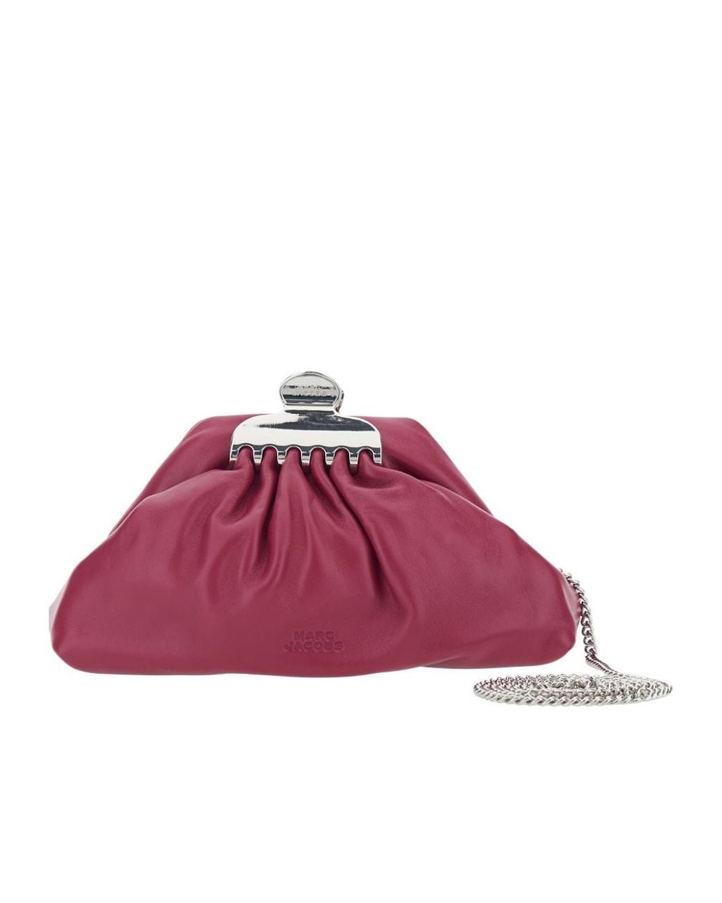 Marc Jacobs Purple Clutch Claw Clip Piccola Leather