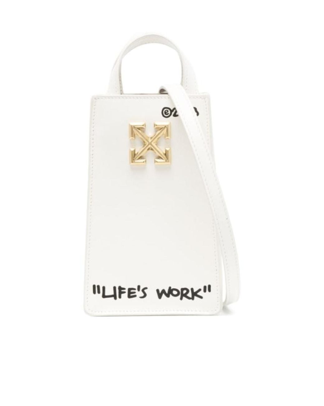 Off-White c/o Virgil Abloh White Jitney Crossbody Phone Bag
