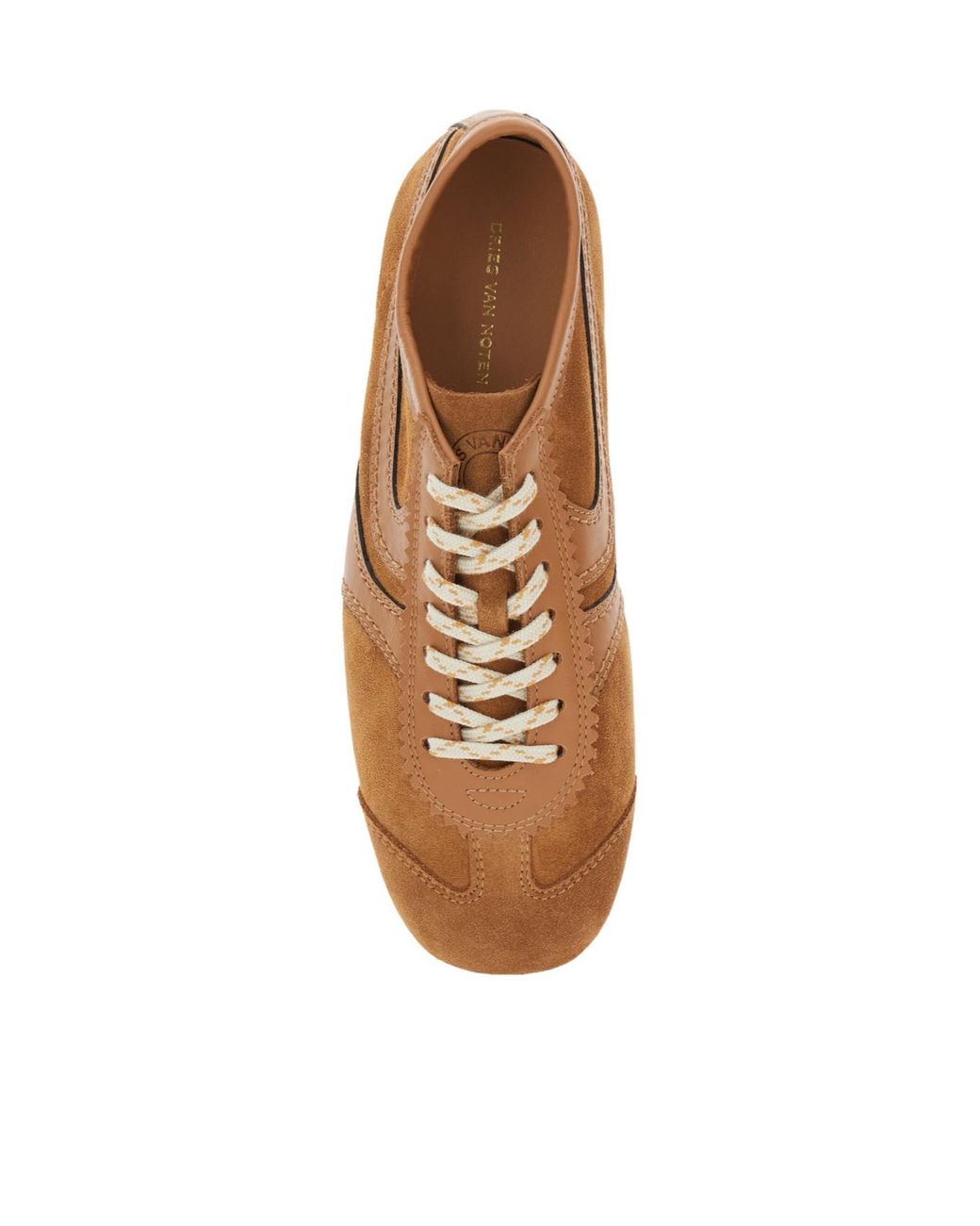 Dries Van Noten Brown Lace-Up Sneakers