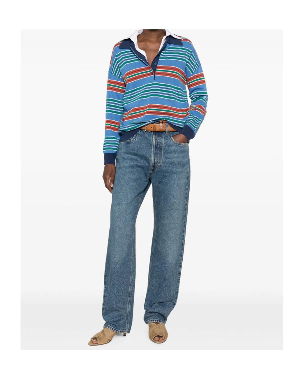 Miu Miu Blue Five-Pocket Denim Jeans
