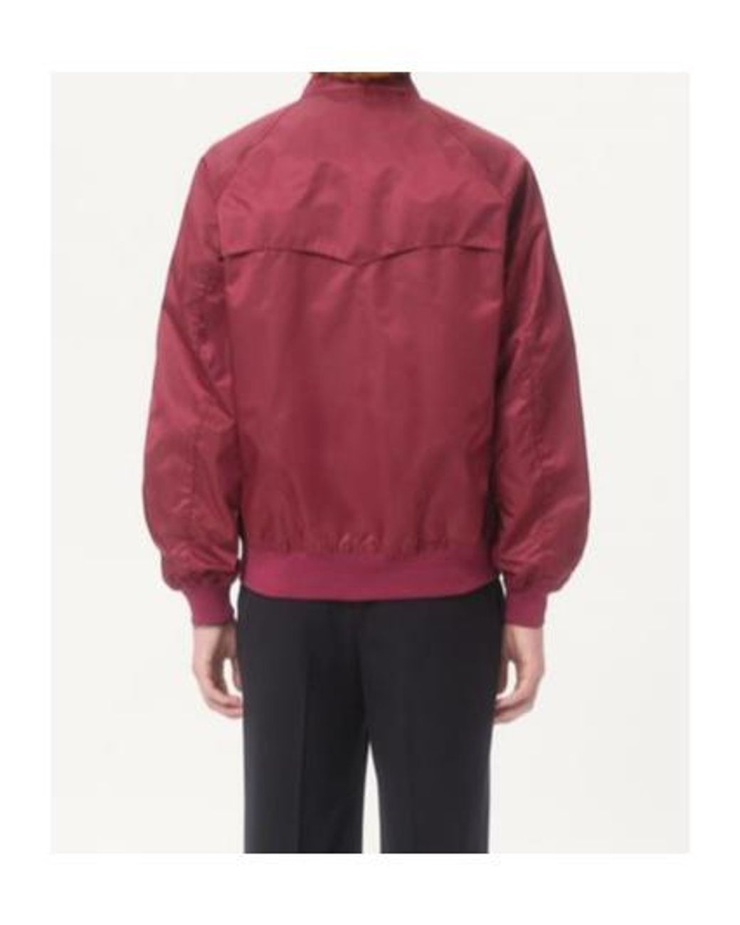 Valentino Red Logo Patch Zip-Up High Neck Jacket for men