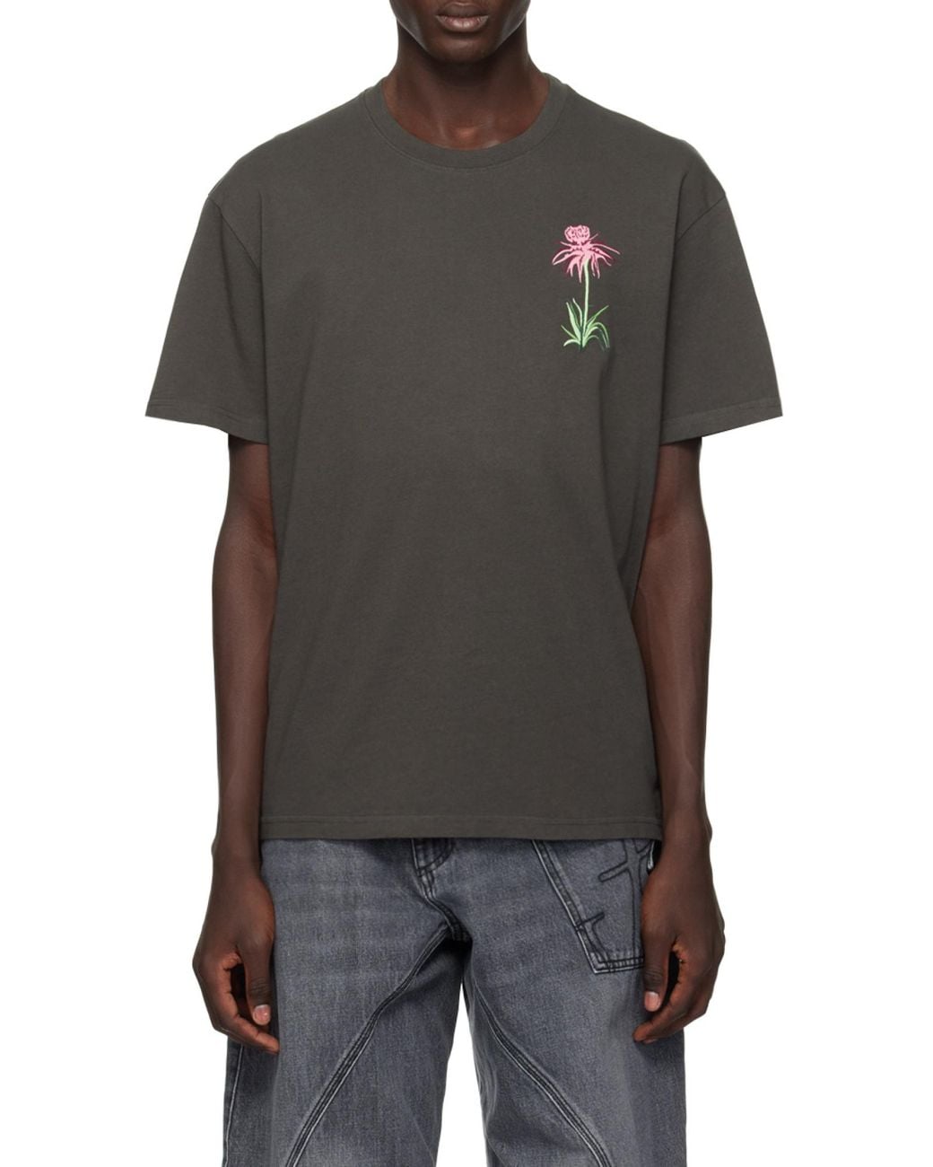 J.W. Anderson Black X Pol Anglada Cotton T-Shirt for men