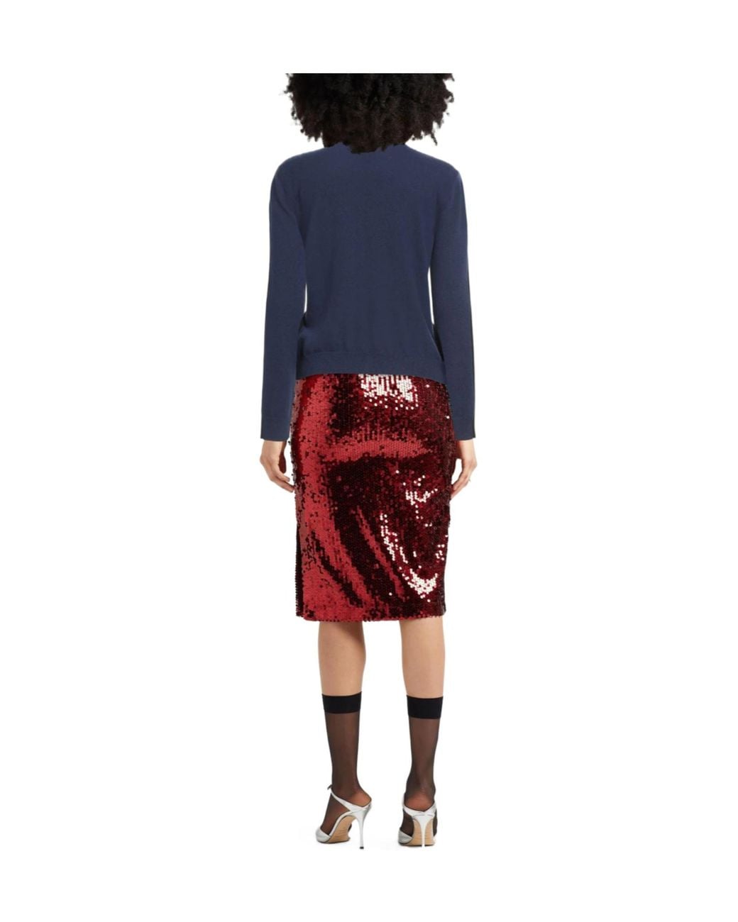 Marni Black Two-Color Knitted Cardigan