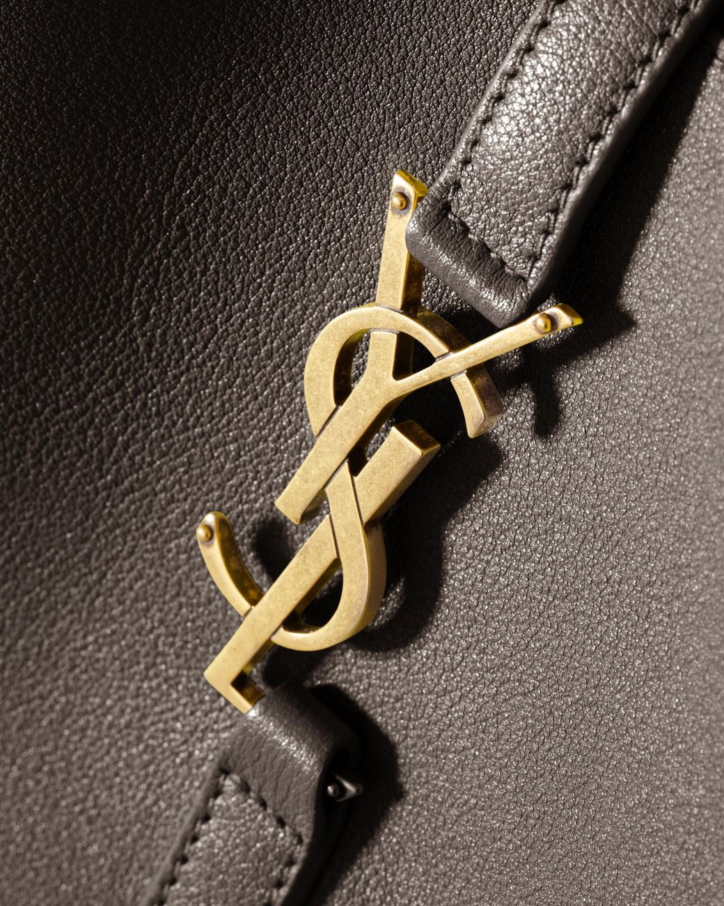 Saint Laurent Brown Le 5 A 7 Shoulder Bag