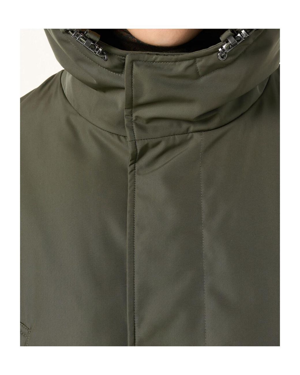 Loro Piana Green Zermatt Drawstring-Hooded Coat for men
