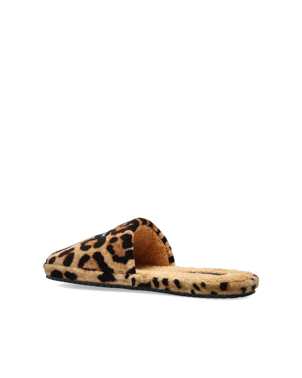 Dolce & Gabbana Brown Logo Patterned Slides for men