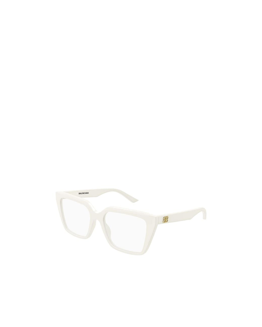Balenciaga White Eyewear Butterfly Frame Glasses