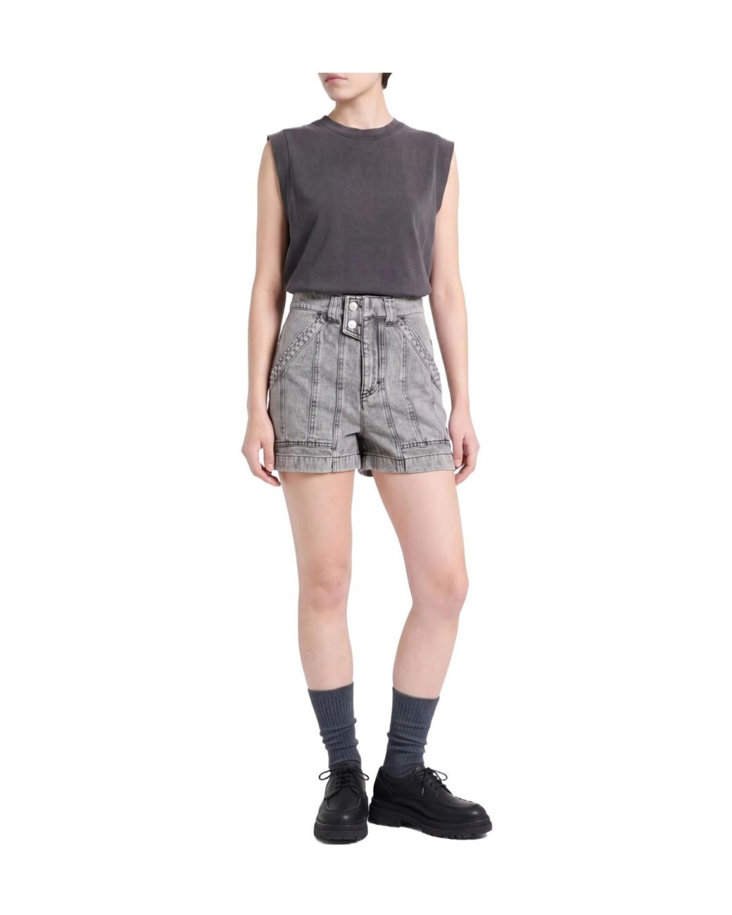 Isabel Marant Gray Denim Shorts