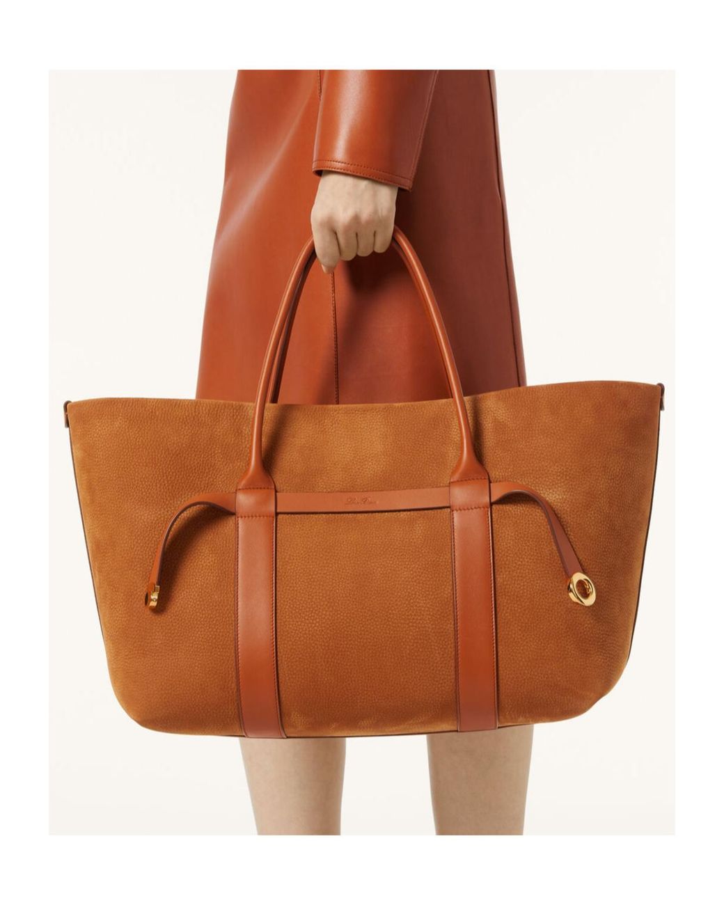 Loro Piana Brown Ghiera Large Shopper Bag