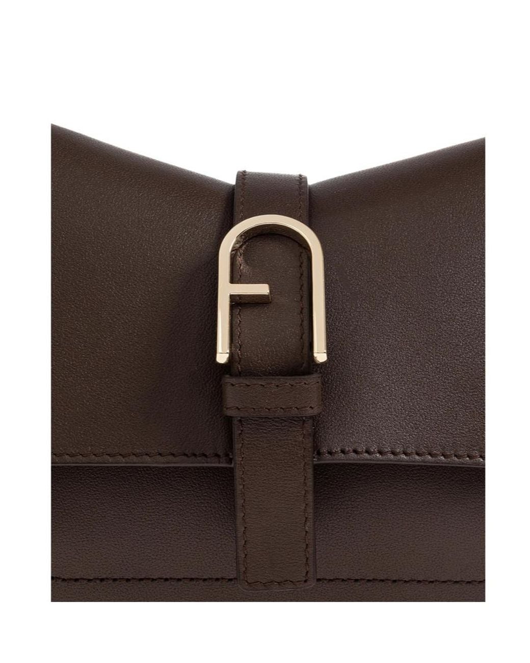 Furla Brown Mini Flow Tote Bag