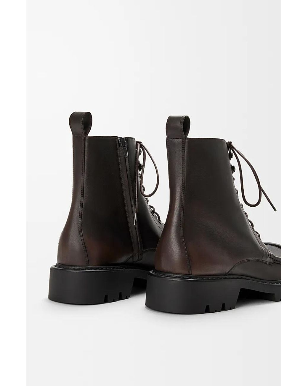Loewe Black Sierra Lace-Up Ankle Combat Boots for men