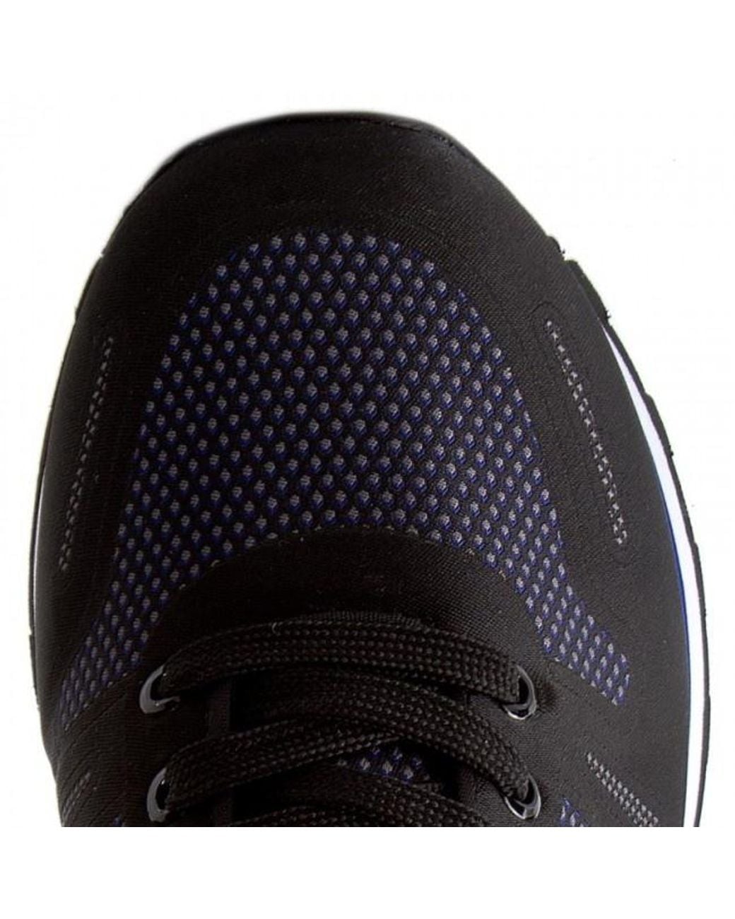 Armani Jeans Black Stitching Lace-Up Casual Sneakers for men