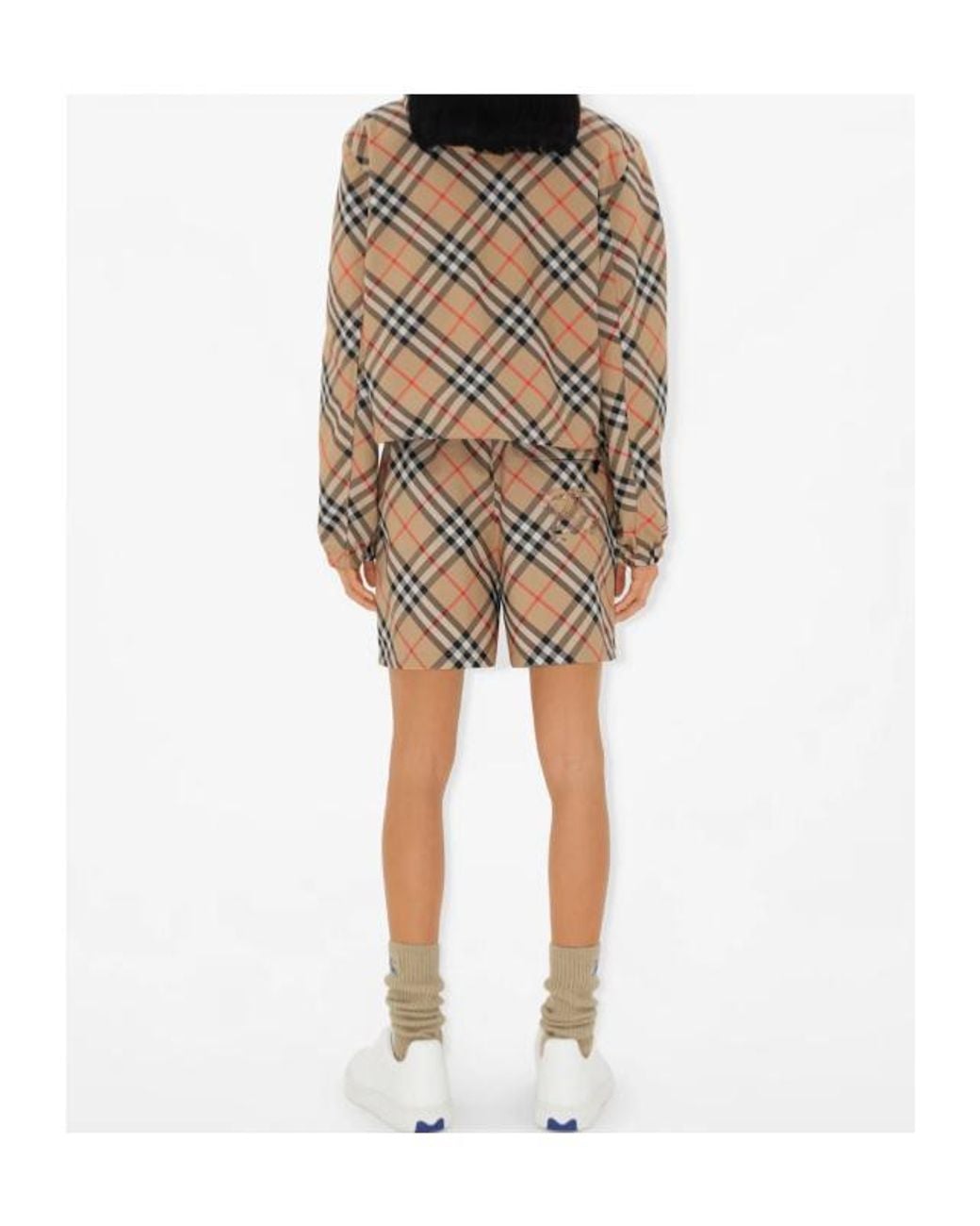 Burberry Metallic Ekd Checked Hooded Reversible Jacket