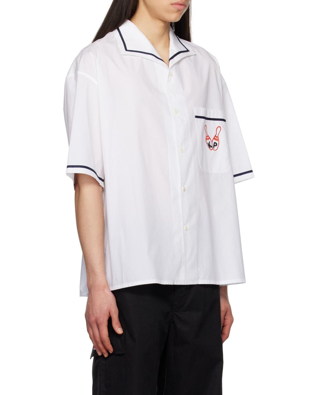 KENZO White 'Bowling Elephant' Hawaiian Shirt for men