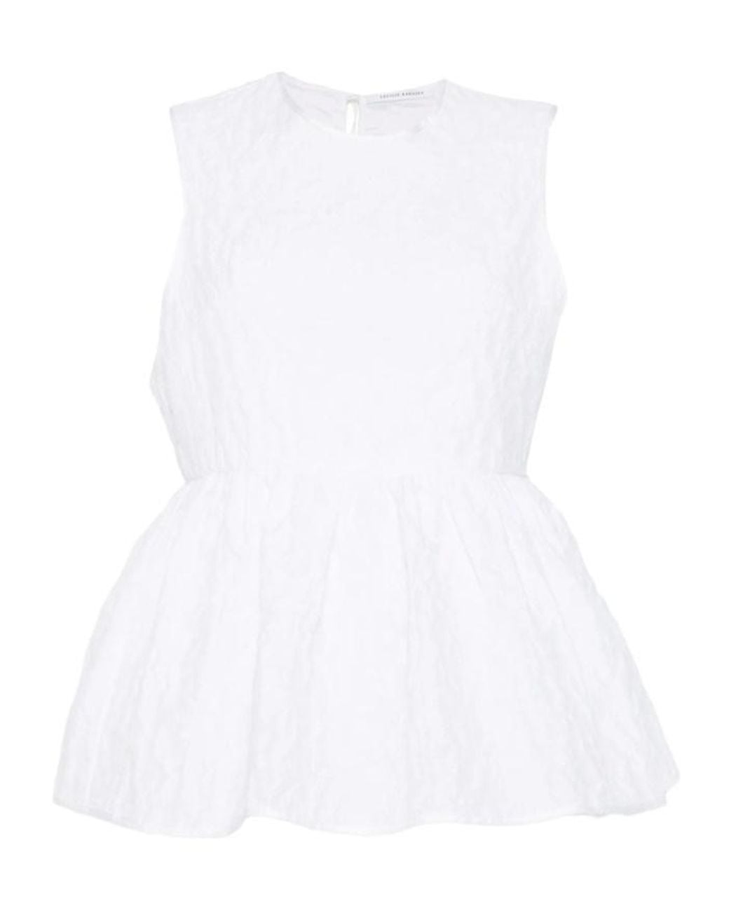 CECILIE BAHNSEN White Spaghetti Strap Suspenders