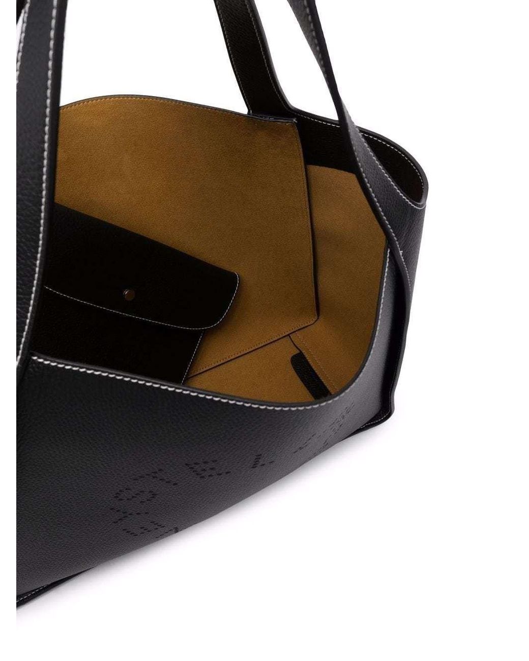 Stella McCartney Black Stella Logo Top Handle Bag