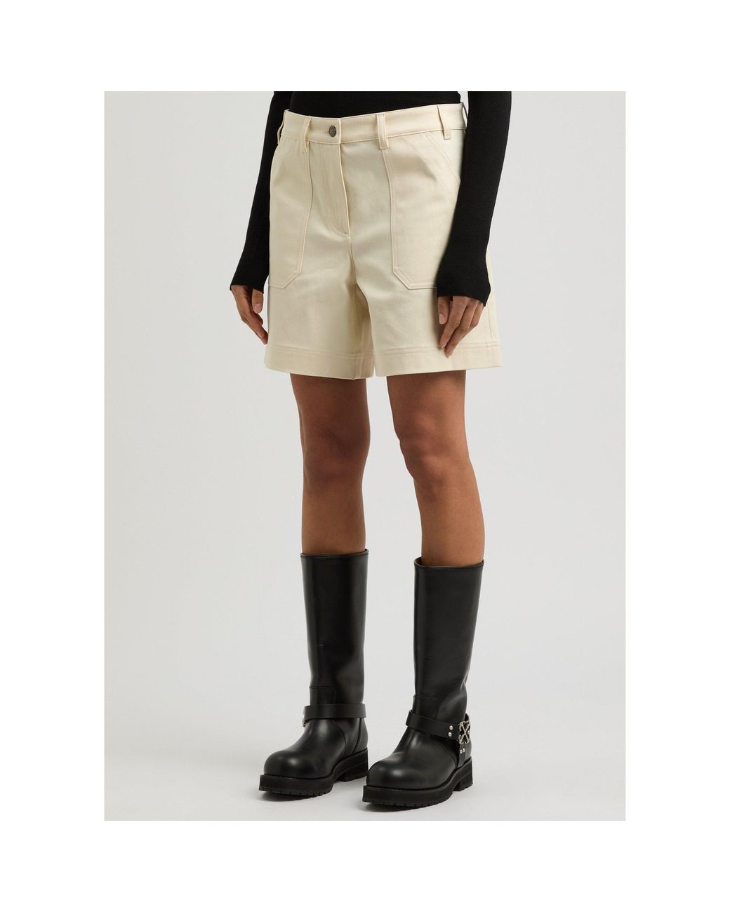 Moncler Natural Stretch Casual Shorts
