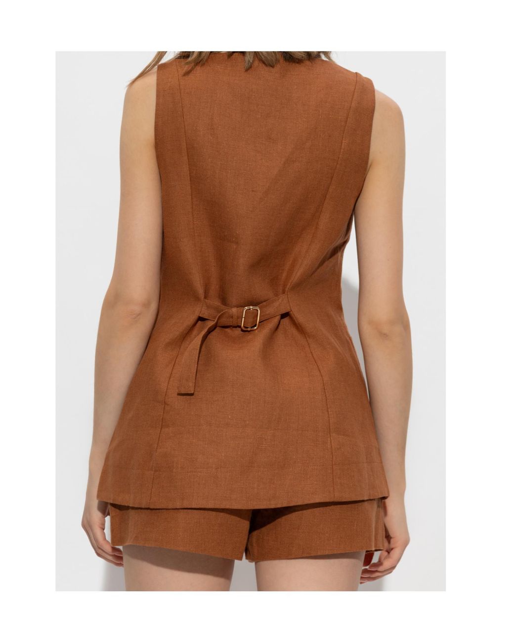Posse Brown Lorenzo Buttoned Vest