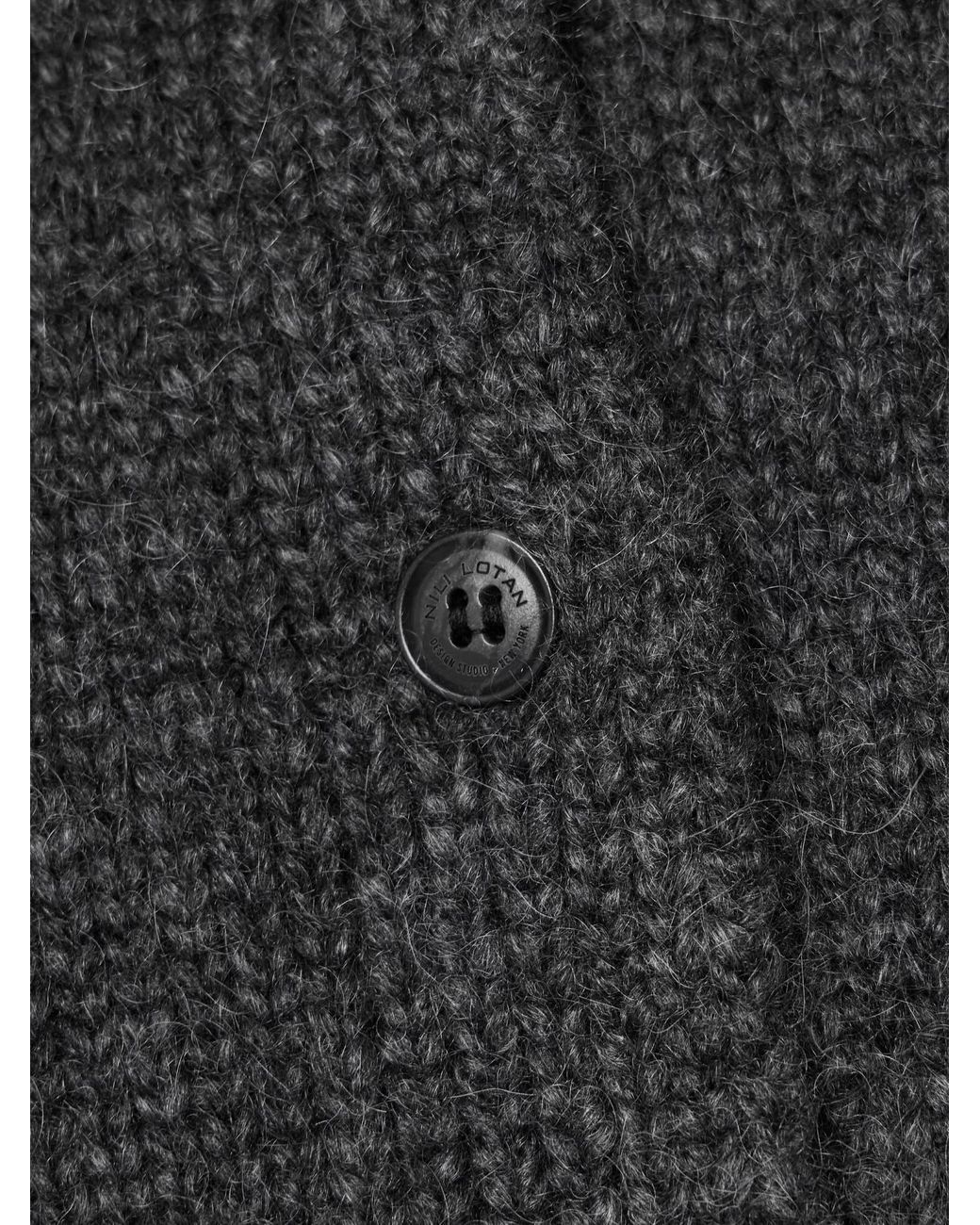 Nili Lotan Gray Saskia Cashmere Cardigan