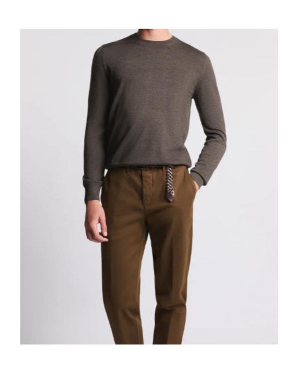 Fay Gray Round-Neck Jumper for men