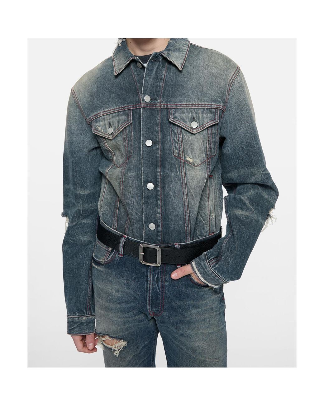 Acne Blue Re-Edition Worn Denim Jacket