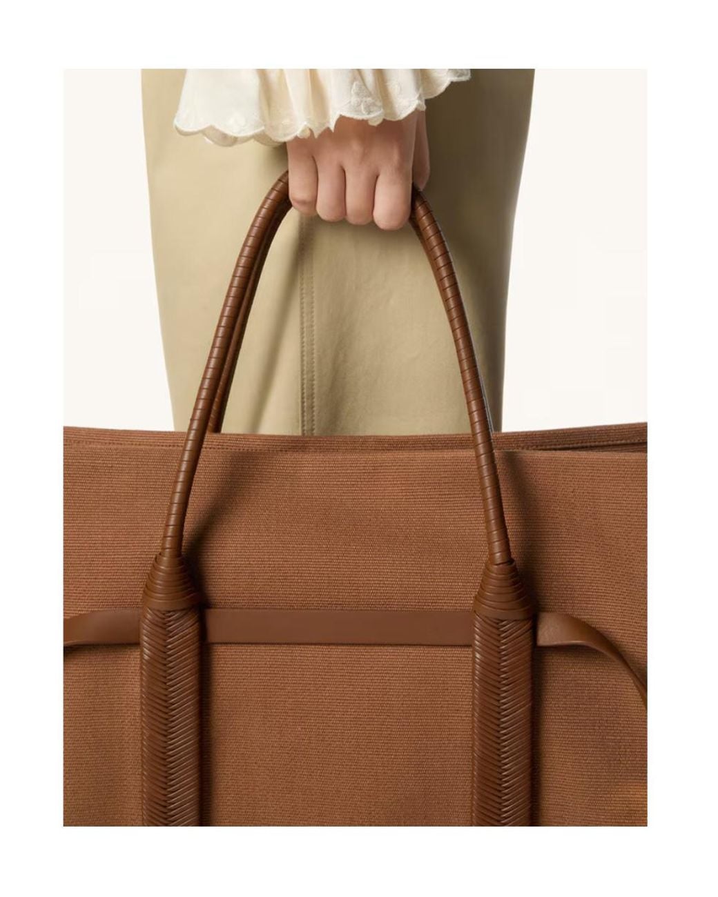 Loro Piana Brown Ghiera Shopper Large