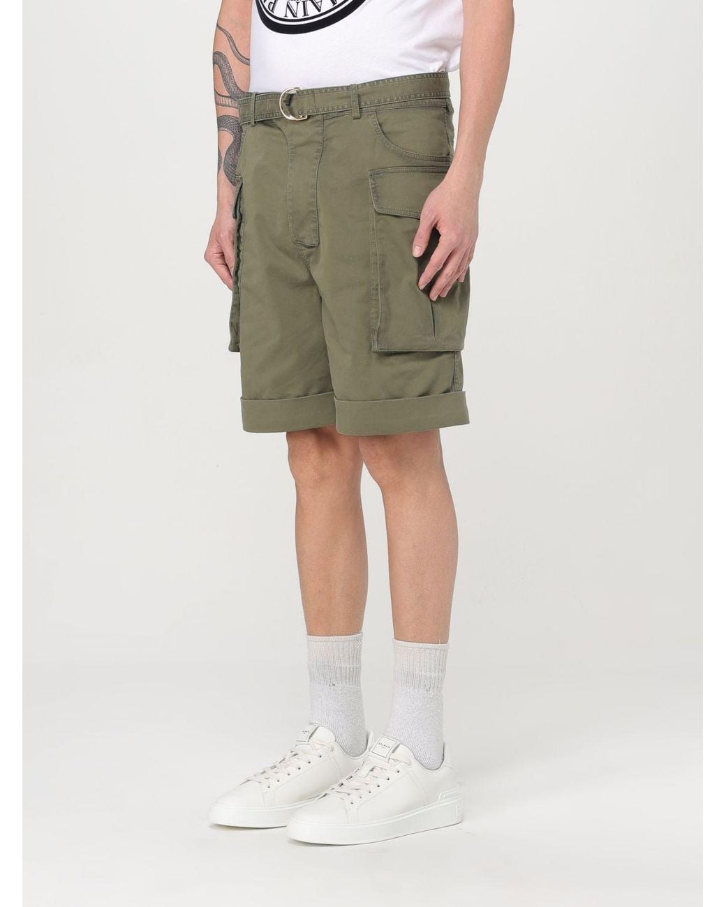 Balmain Multicolor バルマン ターンアップヘム カーゴショーツ for men