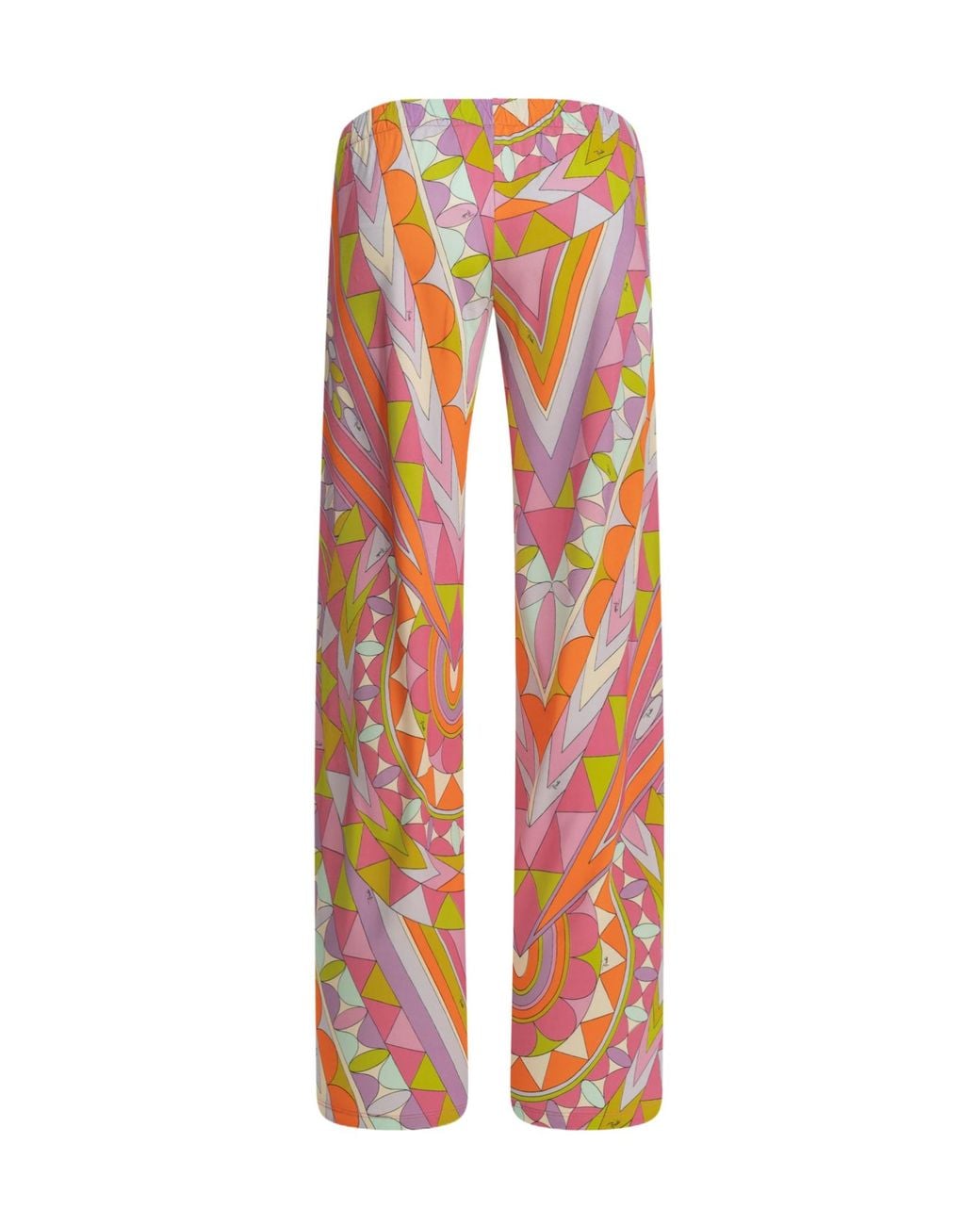Emilio Pucci Orange Pucci Manuba Printed Jersey Pants