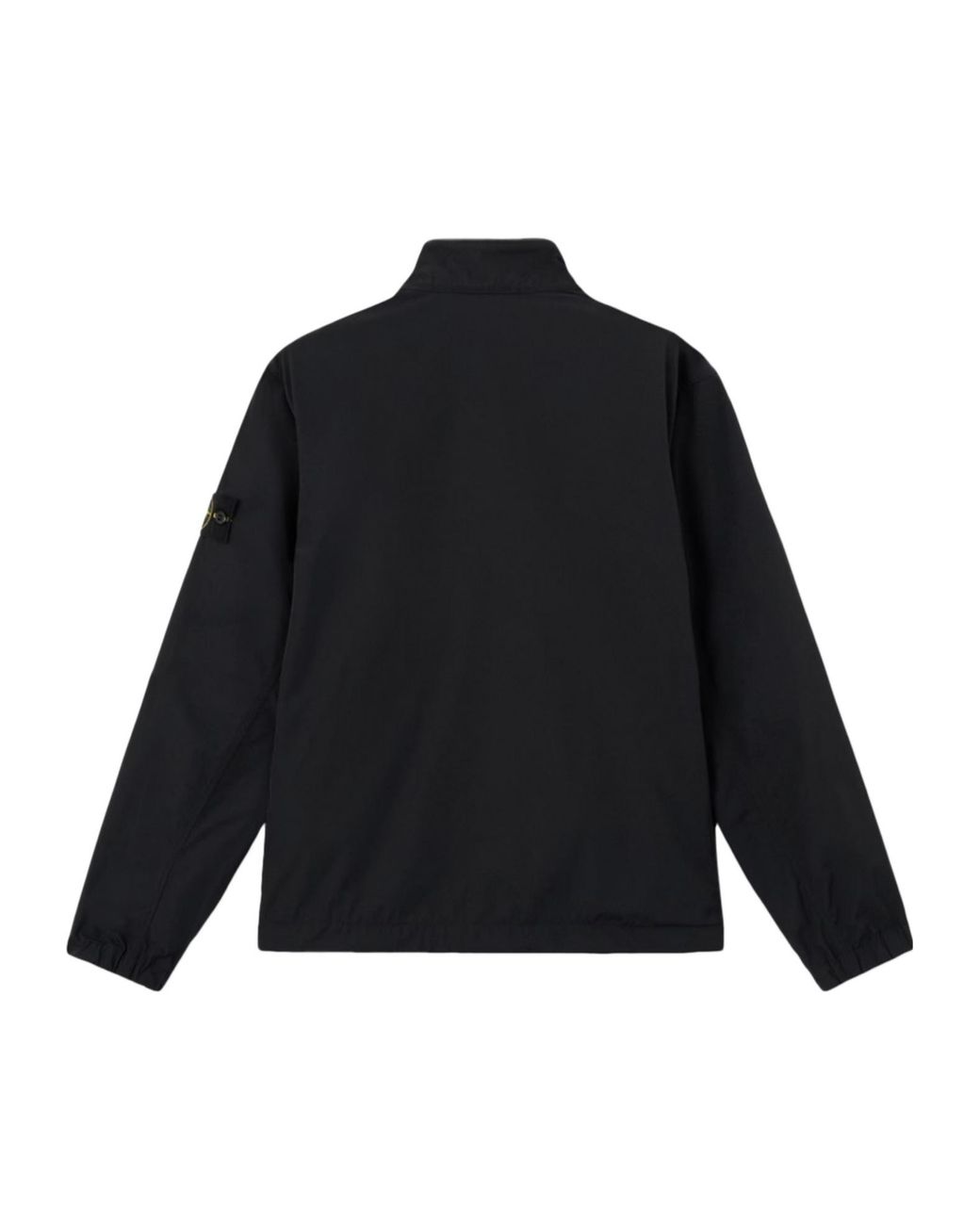 Stone Island Black Logo Patch High Neck Jacket for men