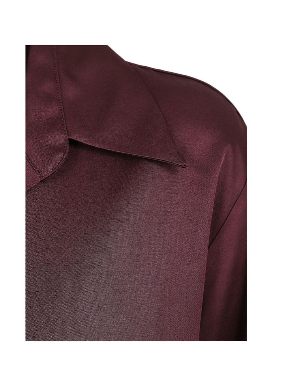 Dries Van Noten Purple Satin Shirt