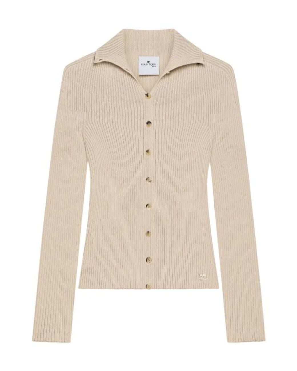 Courreges Natural Solar Cardigan