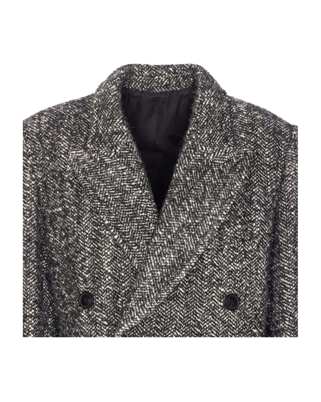 Isabel Marant Gray Double Breasted Belted Coat