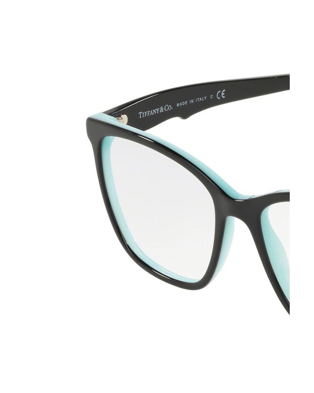 Tiffany & Co White Rectangle Frame Glasses
