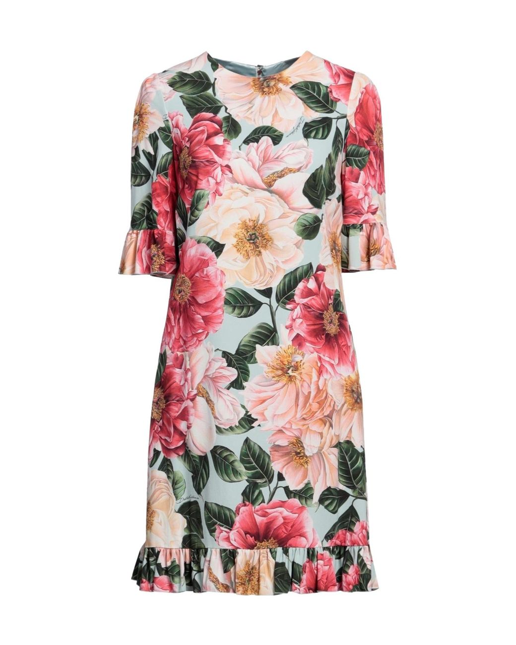 Dolce & Gabbana White Floral Dress