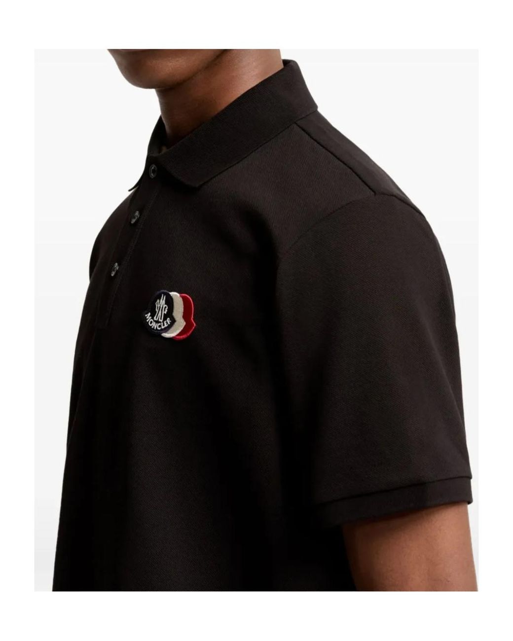 Moncler Black Labelled Polo Shirt for men