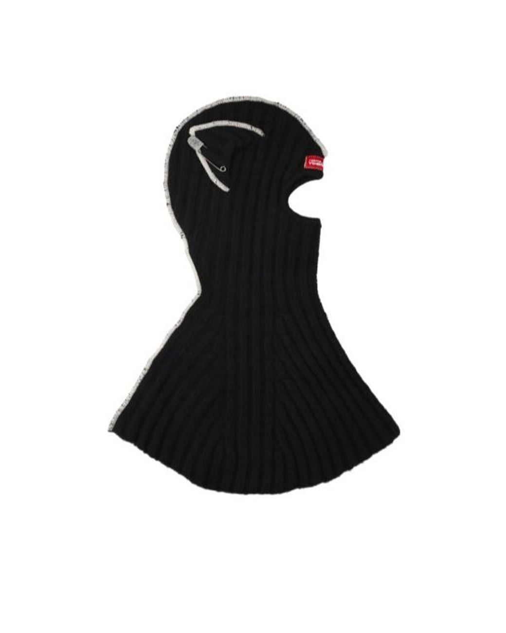 charlesjeffreyloverboy Black Chunky Ears Balaclava Hat for men