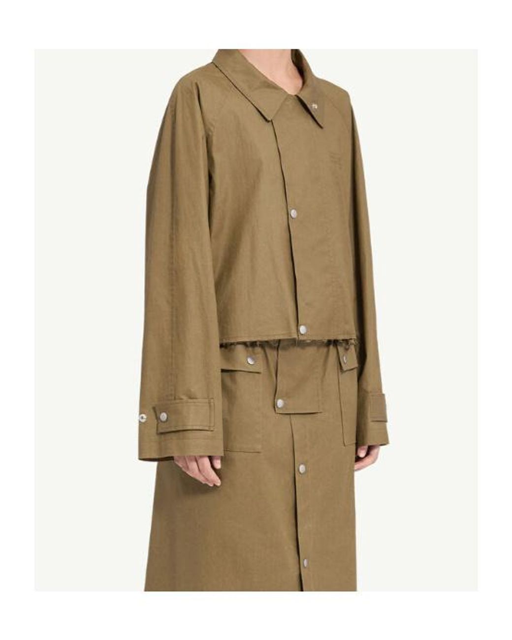MM6 by Maison Margiela Natural Cropped Sports Jacket