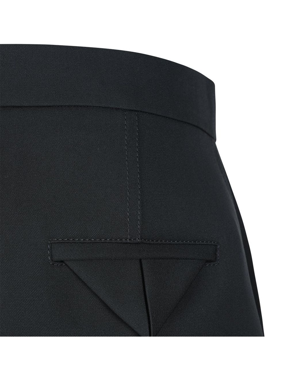 Bottega Veneta Black Slit Detailed Midi Skirt