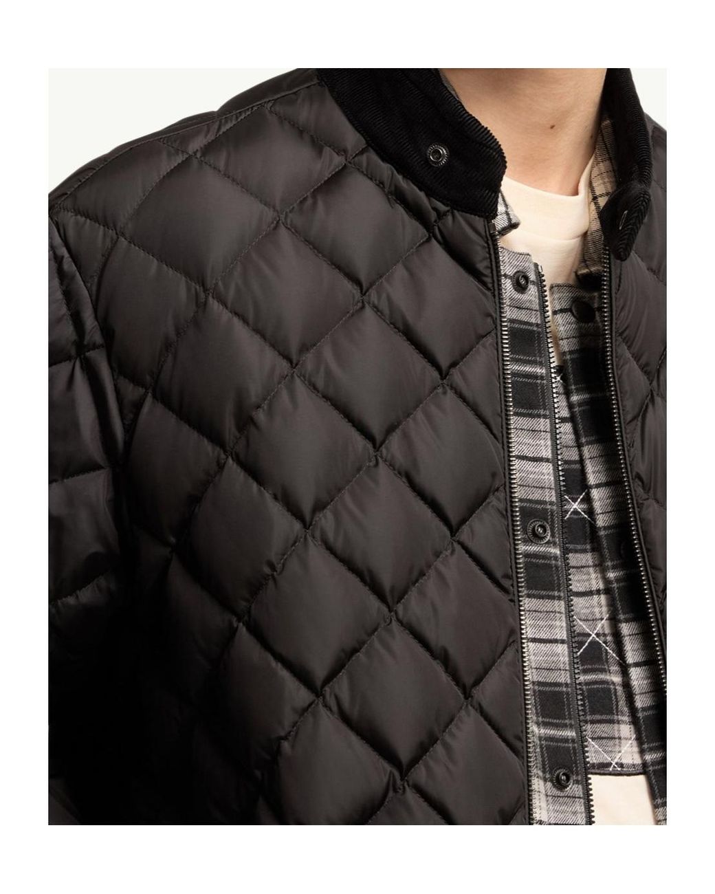 Moncler Black Eclal Quilted Bomber Jacket for men